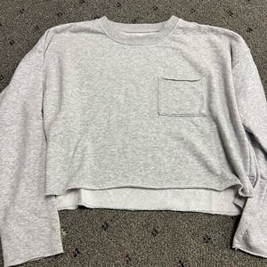 Aerie Grey Pullover Cropped